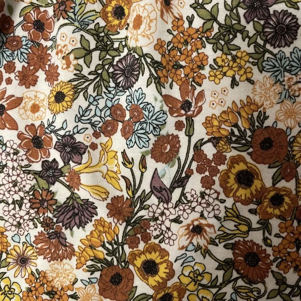 Bonnie Jean Blossom Floral Empire Dress NWT girls Size 12 Brown Blue‎ Flowers